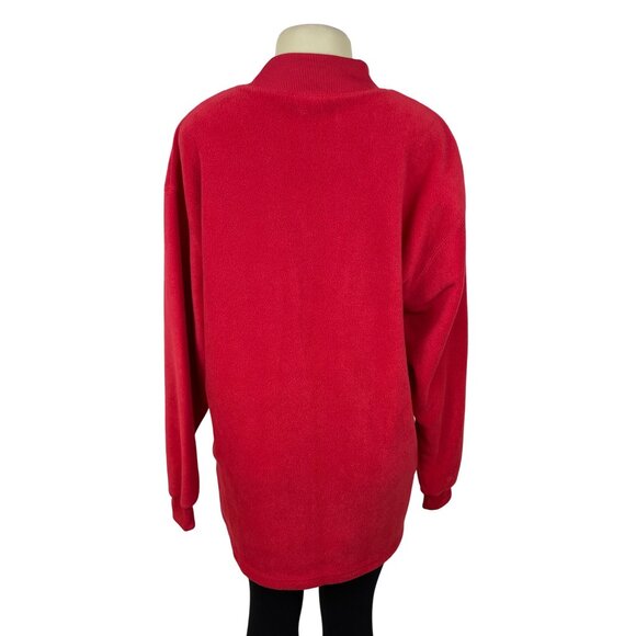 Walt Disney World Red Pullover Sweatshirt With Mickey & Minnie Embroidery Size L - Picture 4 of 7